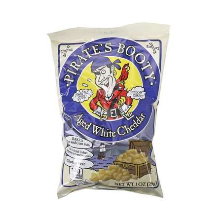 Pirates Booty Pirate's Booty Aged White Cheddar With Peg Hole 1 oz. Bag, PK12 81660103
